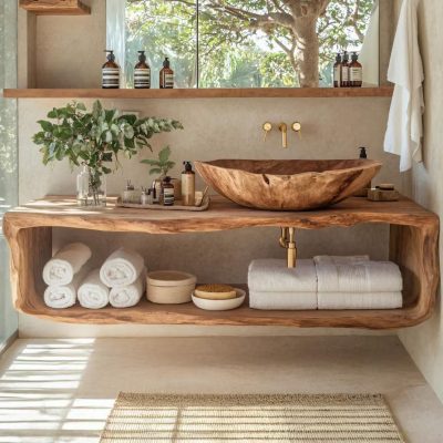 Πάγκος Νιπτήρος Φλαμουριά | Saya 5cm